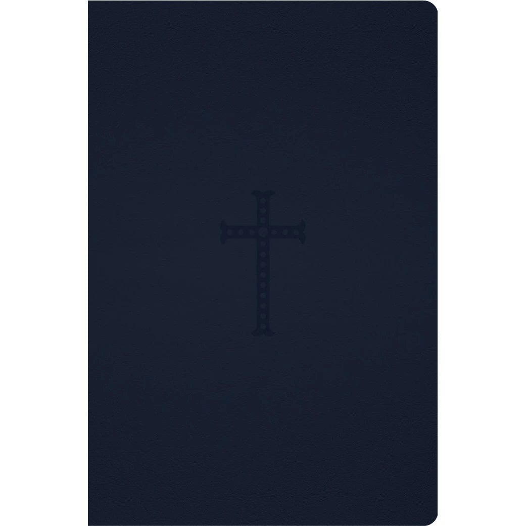 ESV-Catholic Edition Leather Bible (Navy)